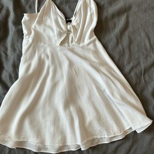 Mini, white dress!